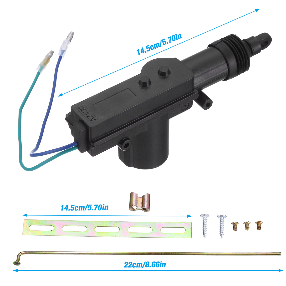 4x Universal Car Auto Heavy Duty Power Slave Door Lock Actuator Motor 2 Wire 12V