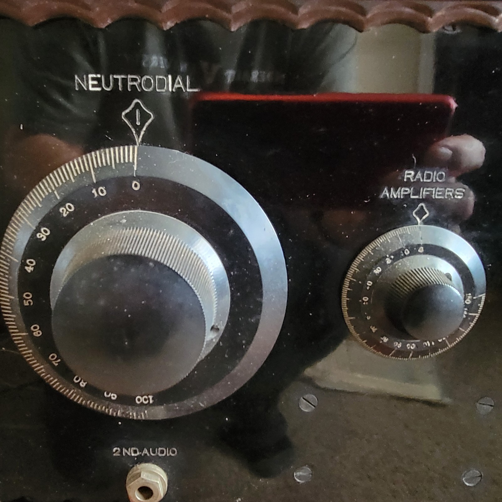 Antique Silvertone King-Hinners NEUTRODYNE in Wood Case 1924 Untested