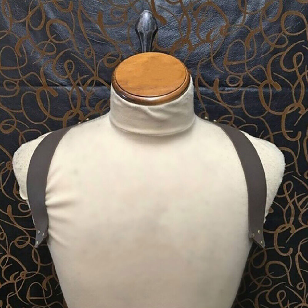 Medieval Retro Back Sword Holder Back Scabbard Warrior Cosplay PU Leather USA