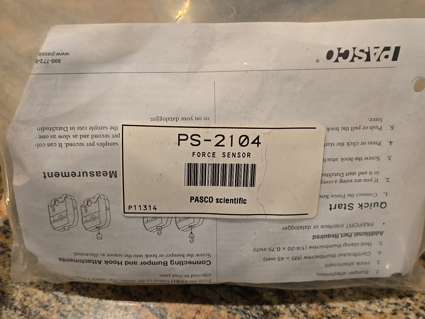 Pasco Scientific Force Sensor Pasport PS-2104
