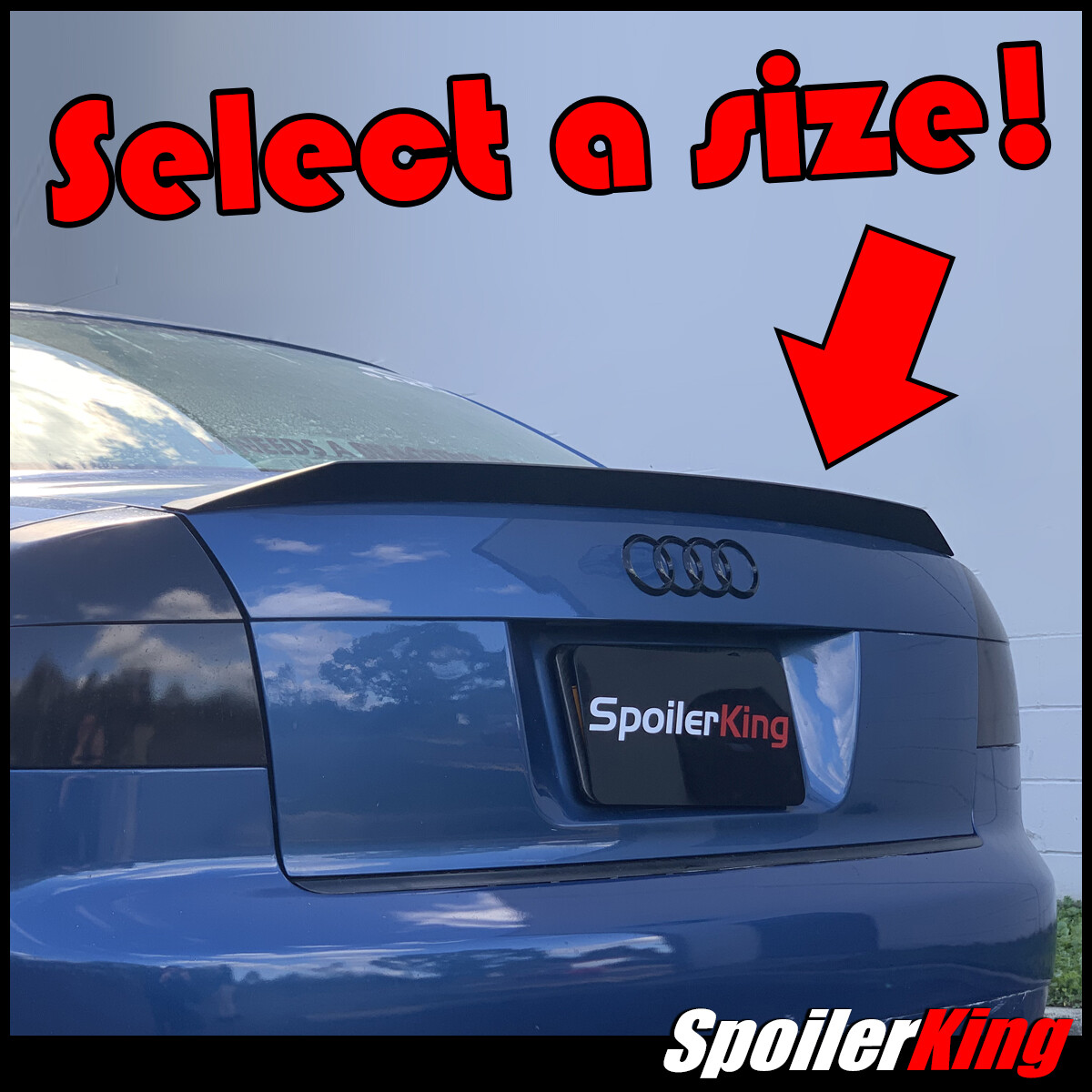 SpoilerKing #284P Universal 30"- 55" Custom Rear Polyurethane Trunk Spoiler Wing