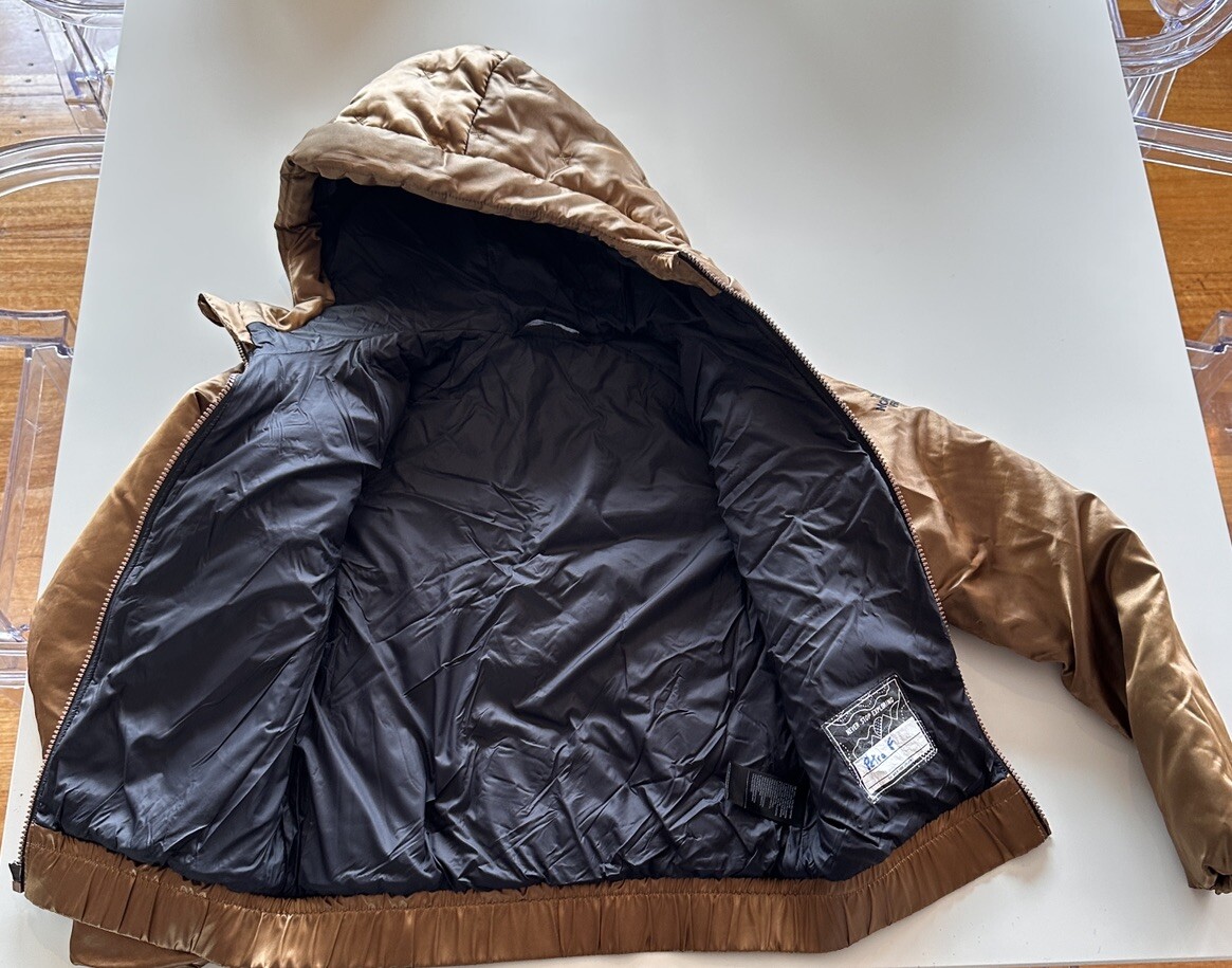 Girls Metallic Copper The North Face Puffer Jacket - Sz M 10-12