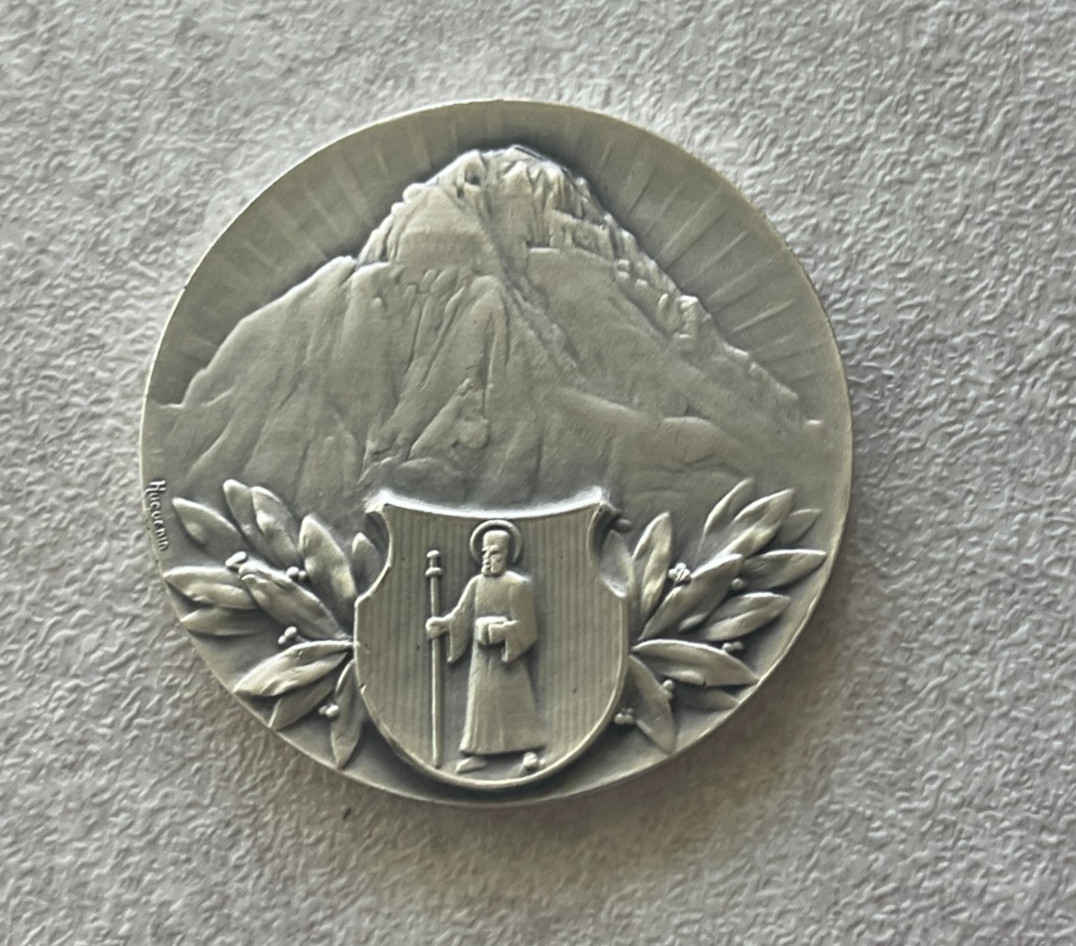 1973 Glarus Silvered Bronze Swiss Shooting Medal R-827var. L2