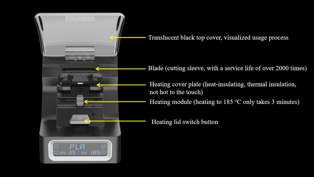 SUNLU FC01 Filament Connector for 1.75mm PLA/PETG/ABS Filaments With 400pcs PTFE