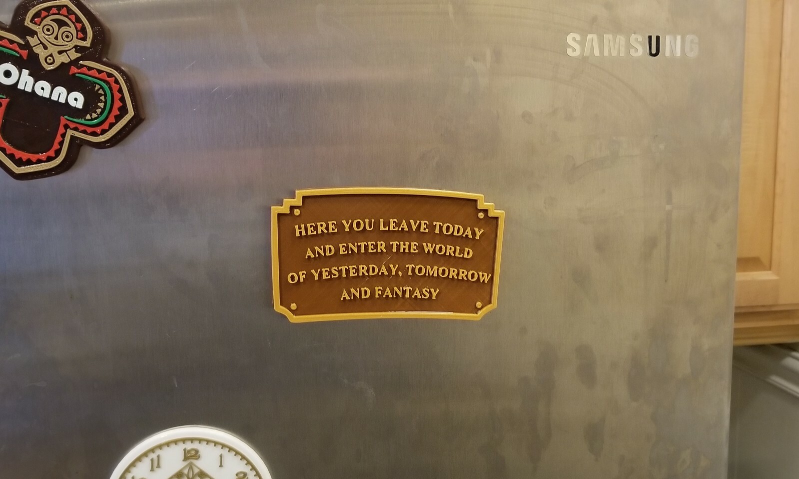 Main Street Entranceway Welcome Plaque DL Inspired Fridge / Car Magnet