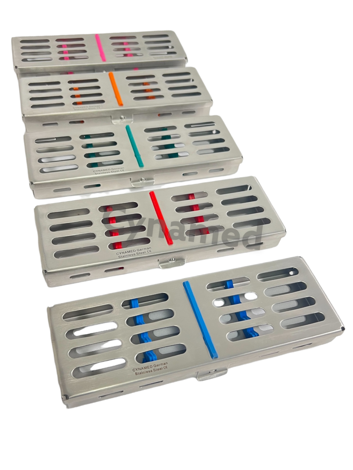 PREMIUM DENTAL AUTOCLAVE STERILIZATION CASSETTE RACK BOX TRAY FOR 5 INSTRUMENTS