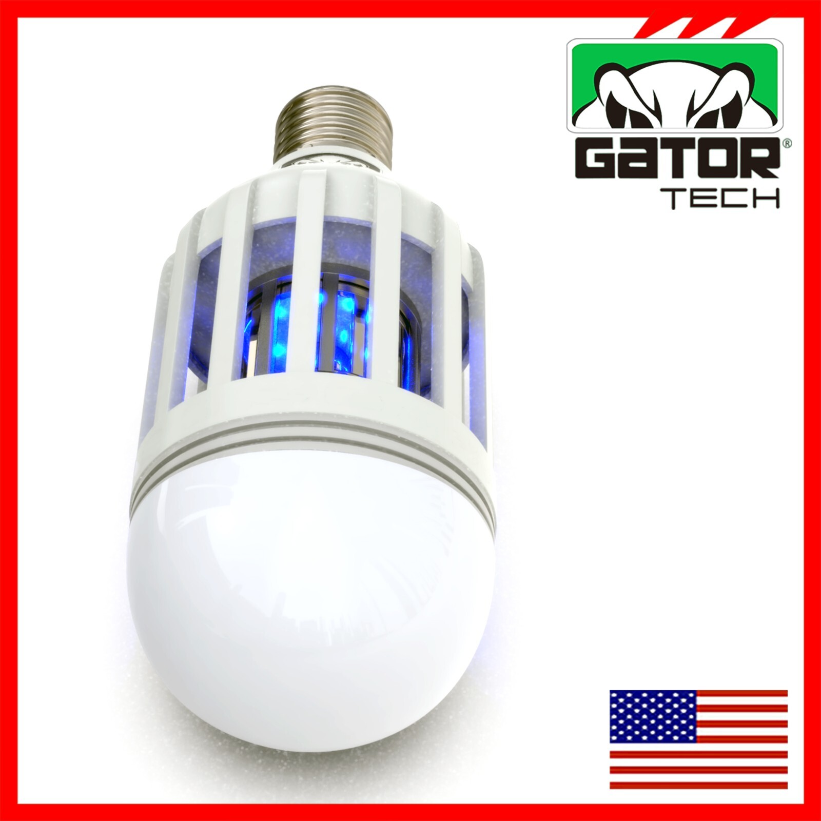 Insect Bug Mosquito Zapper Light Bulb Fly Trap Killer Indoor Outdoor UV Led Lamp