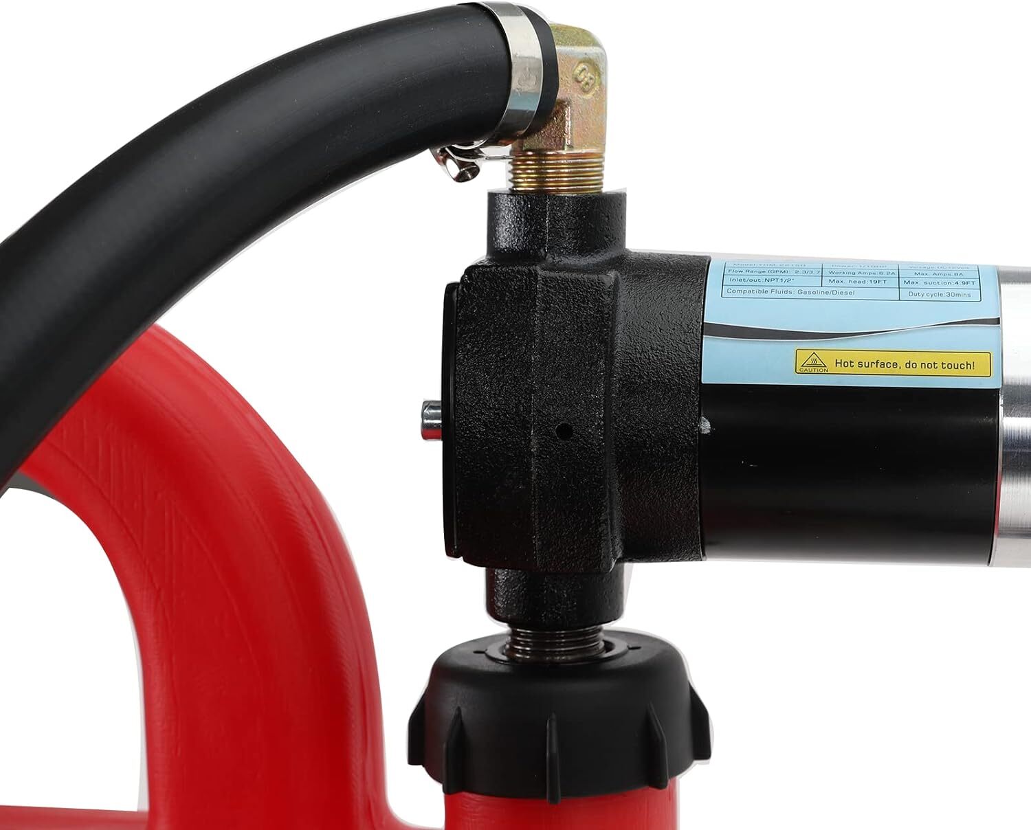 16 Gallon 60L Portable Fuel Tank With 12V Electric transfer pump 3.7GPM