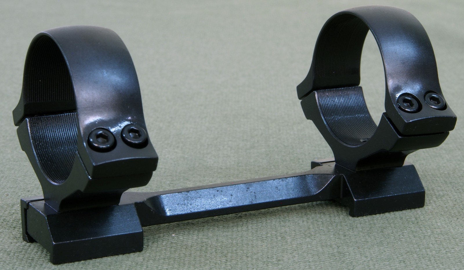 CZ527 / BRNO, 1 piece rifle scope mounts, 34mm rings and base, STEEL MATTE.