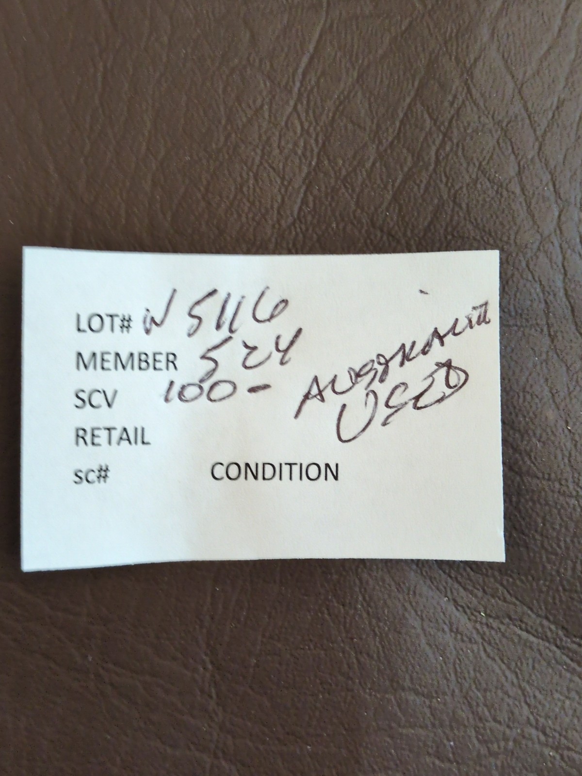 APC W5116 Australia used on circuit sheets with over $100 scv