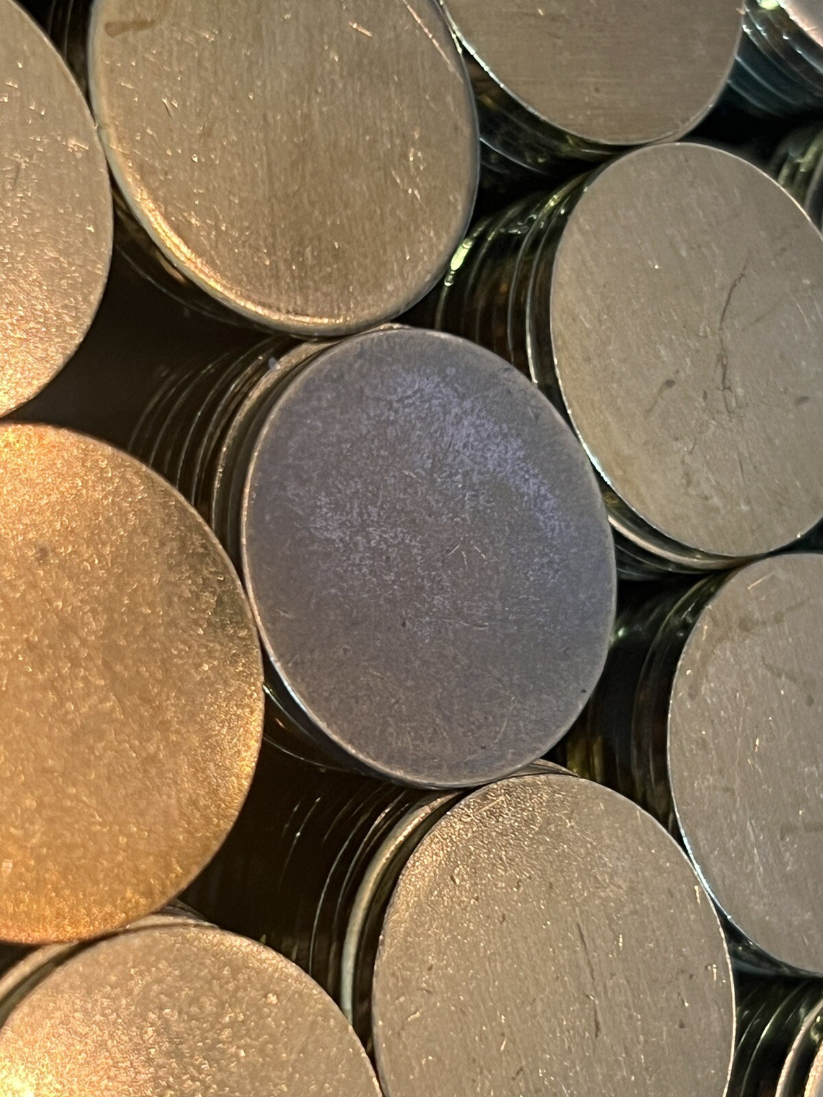 50 - 25mm X 1.7mm Round Blank Disc Raw Brass Stamping Tag Craft Jewelry Crafts