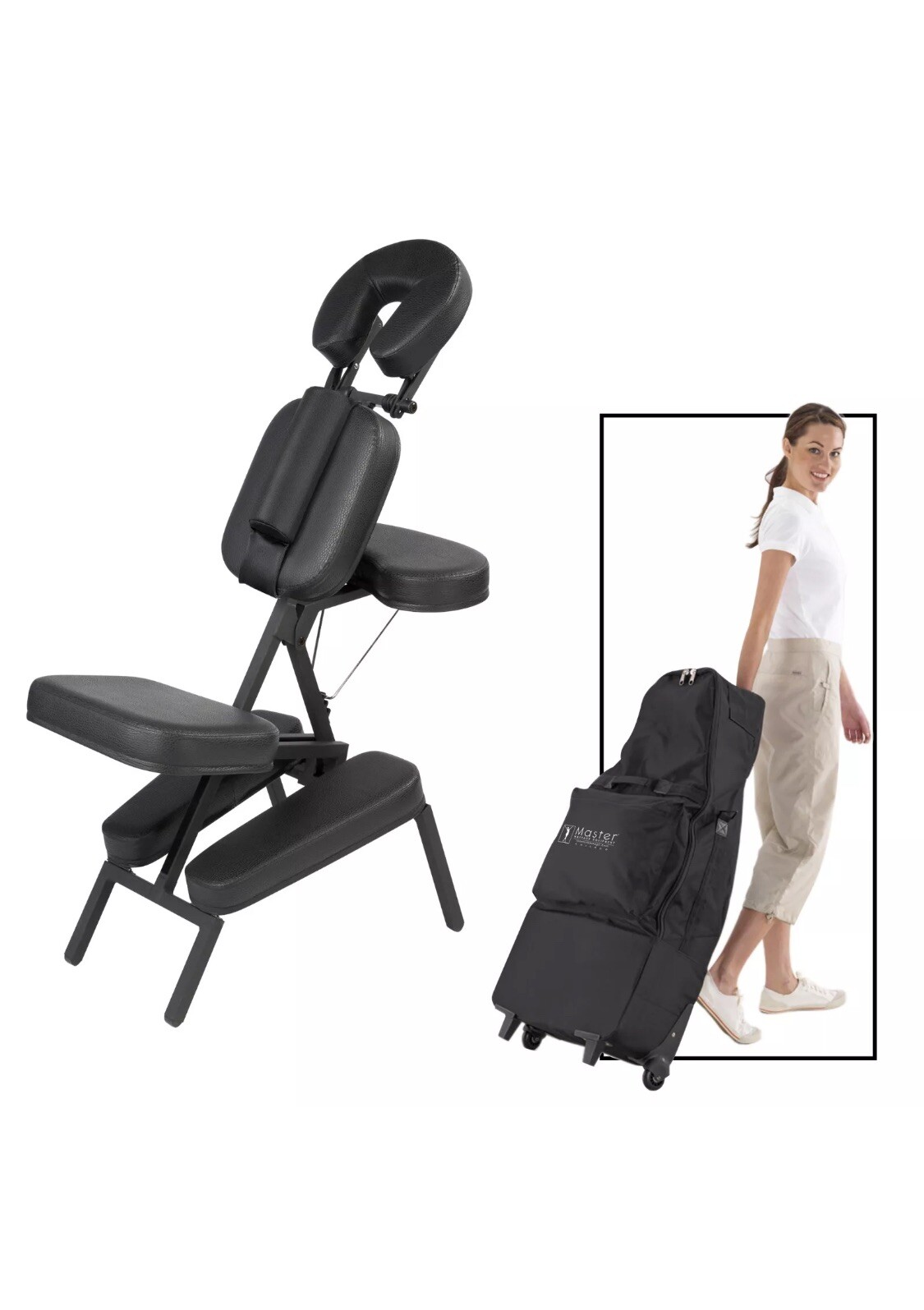 Master Massage Apollo Lightweight Extra Large Portable Chair With Carrying Bag