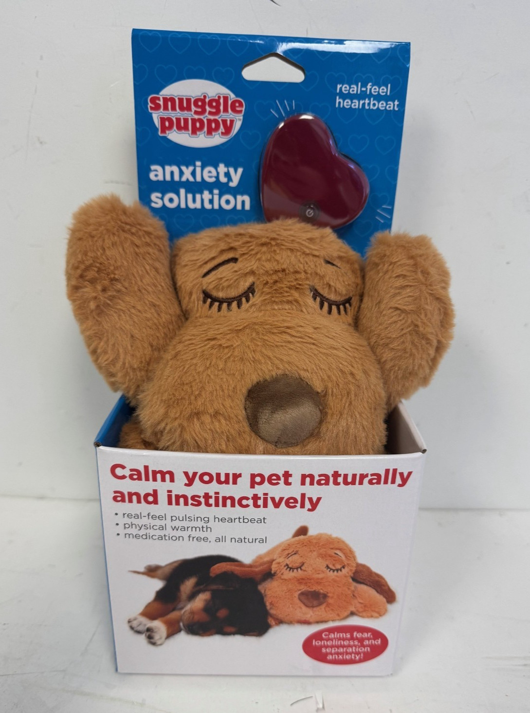*NEW* Original Snuggle Puppy Heartbeat Stuffed Toy Dogs Anxiety Solutions Calms