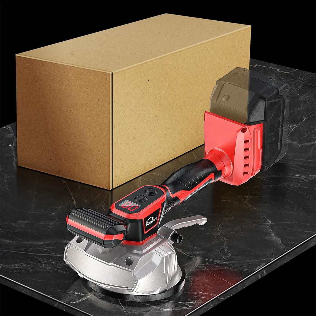 Tile Vibration Leveling Machine for Milwaukee 18V Battery,Suction Cup 8-speeds