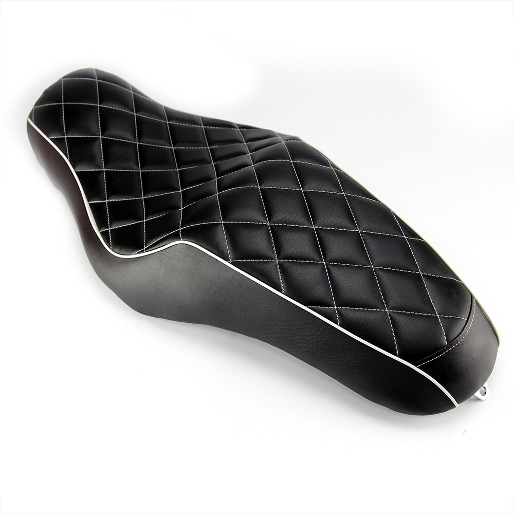 Black Driver Passenger Two Up Seat For Harley Sportster 883 1200 XL1200T Iron 48