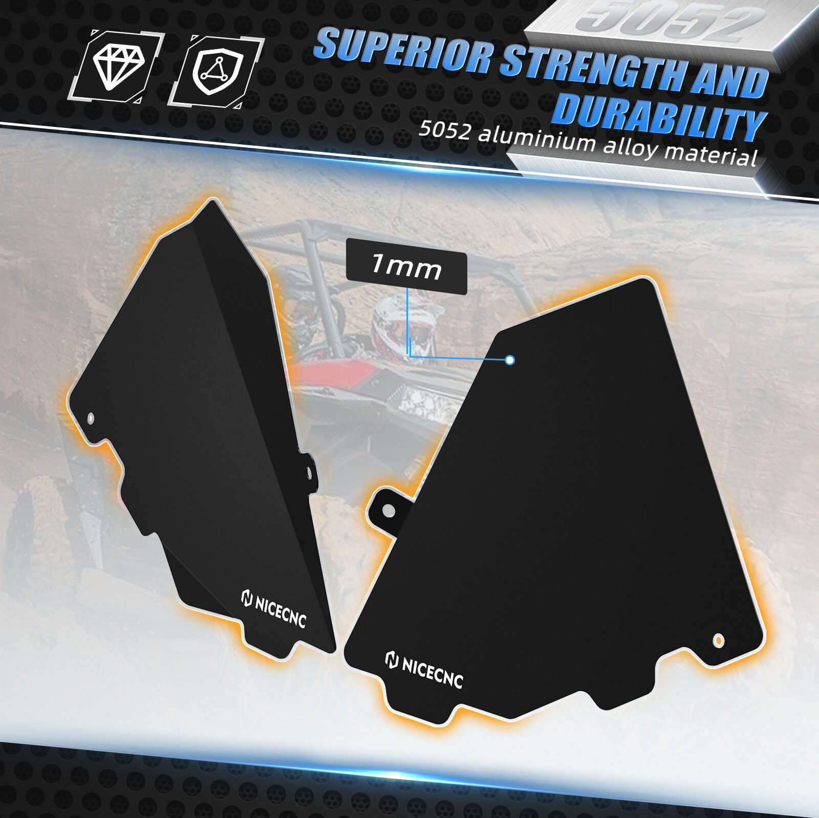 NICECNC Glove Box Enclosure Panels For Can-Am Maverick X3 RR R TURBO 2017-2021