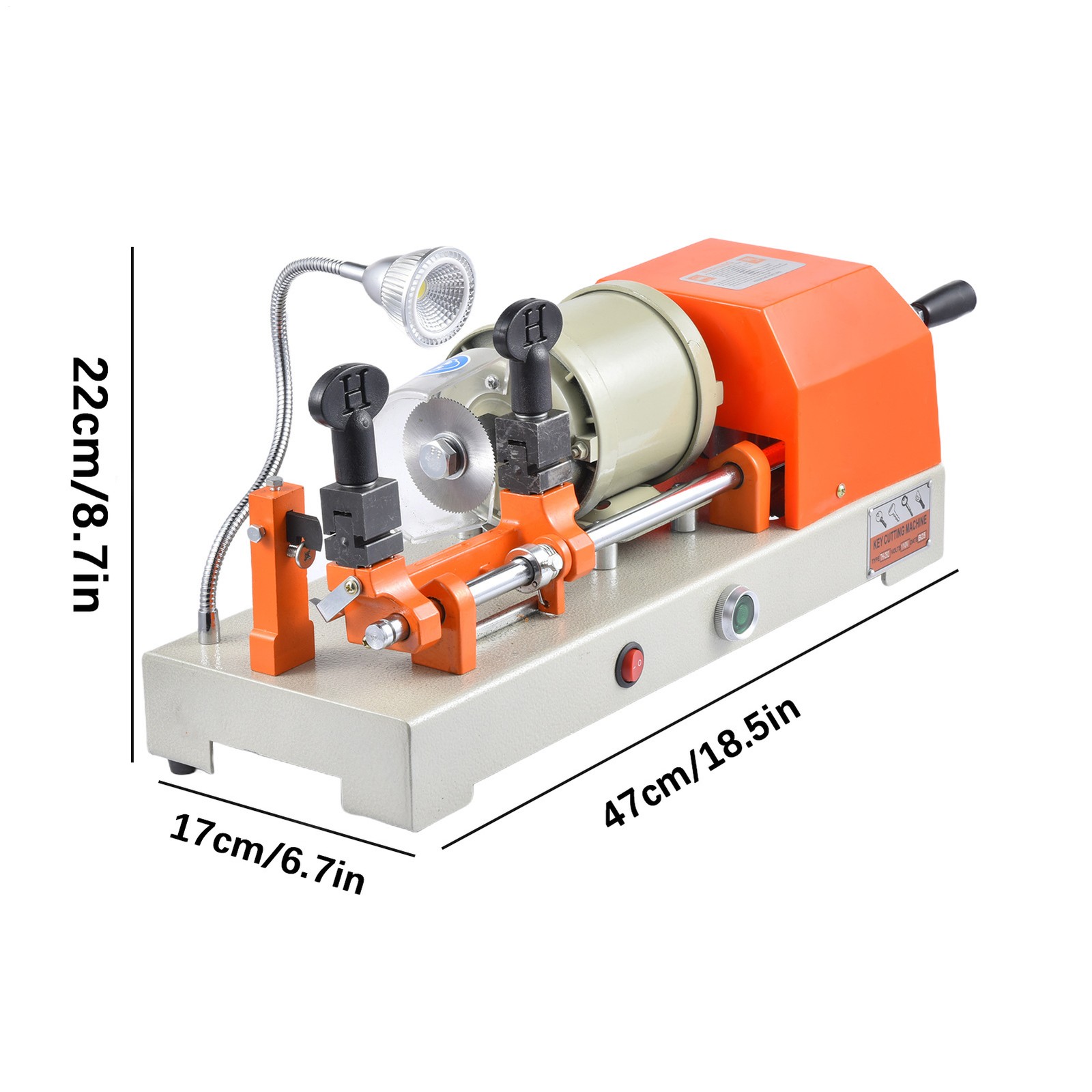 Key Cutting duplicating Machine Cutter Car Key Copier Locksmith Tools 110V--