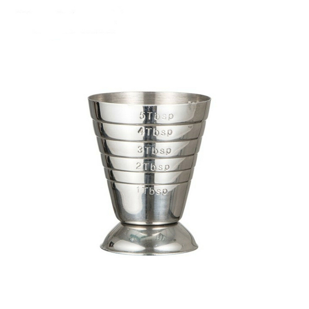 75ml Metal Measure Cup Drink Shot Ounce Jigger Bar Mixed Cocktail Beaker NEW US