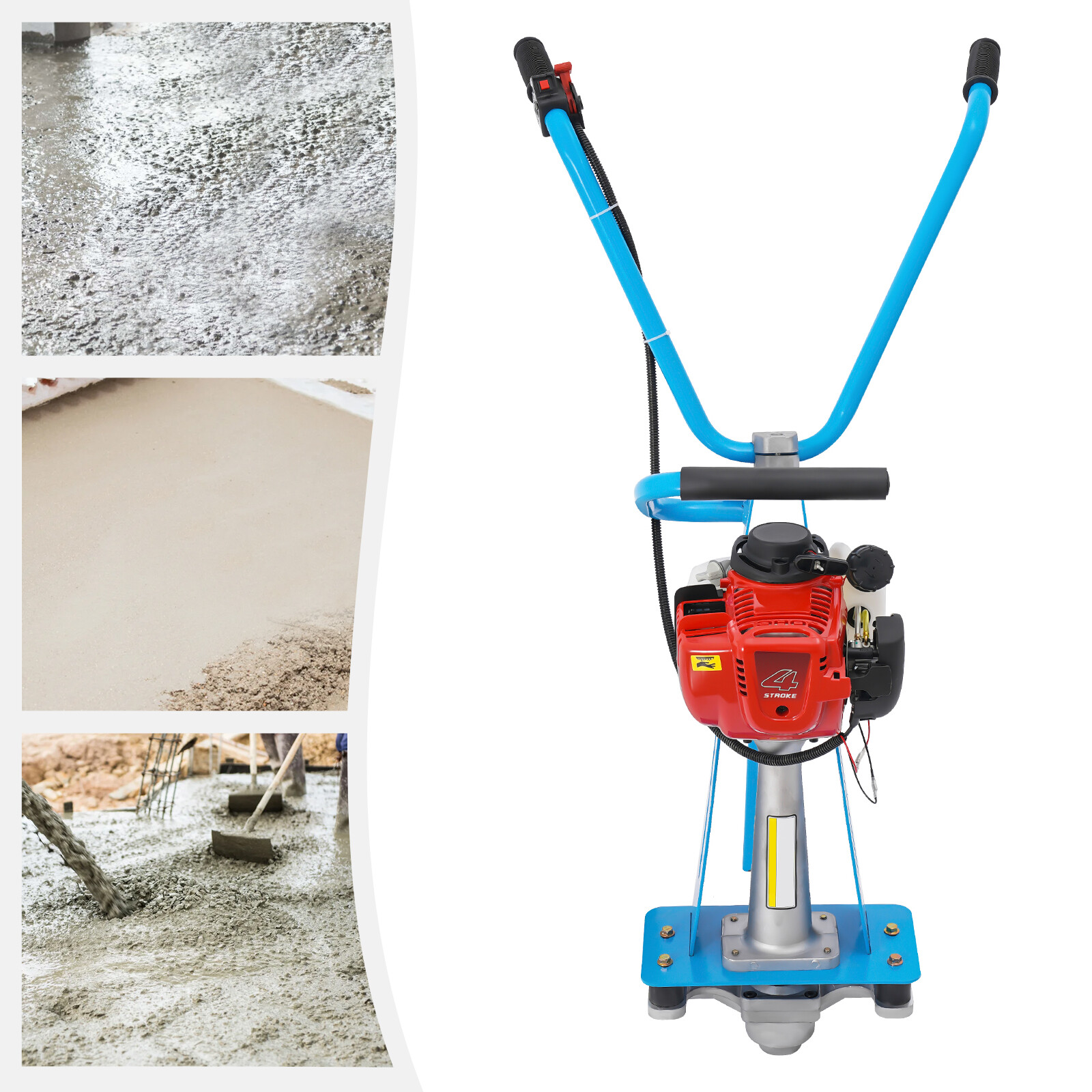 35.8CC Concrete Vibrating Machine 4 Stroke Power Screed Cement Concrete 260Kg