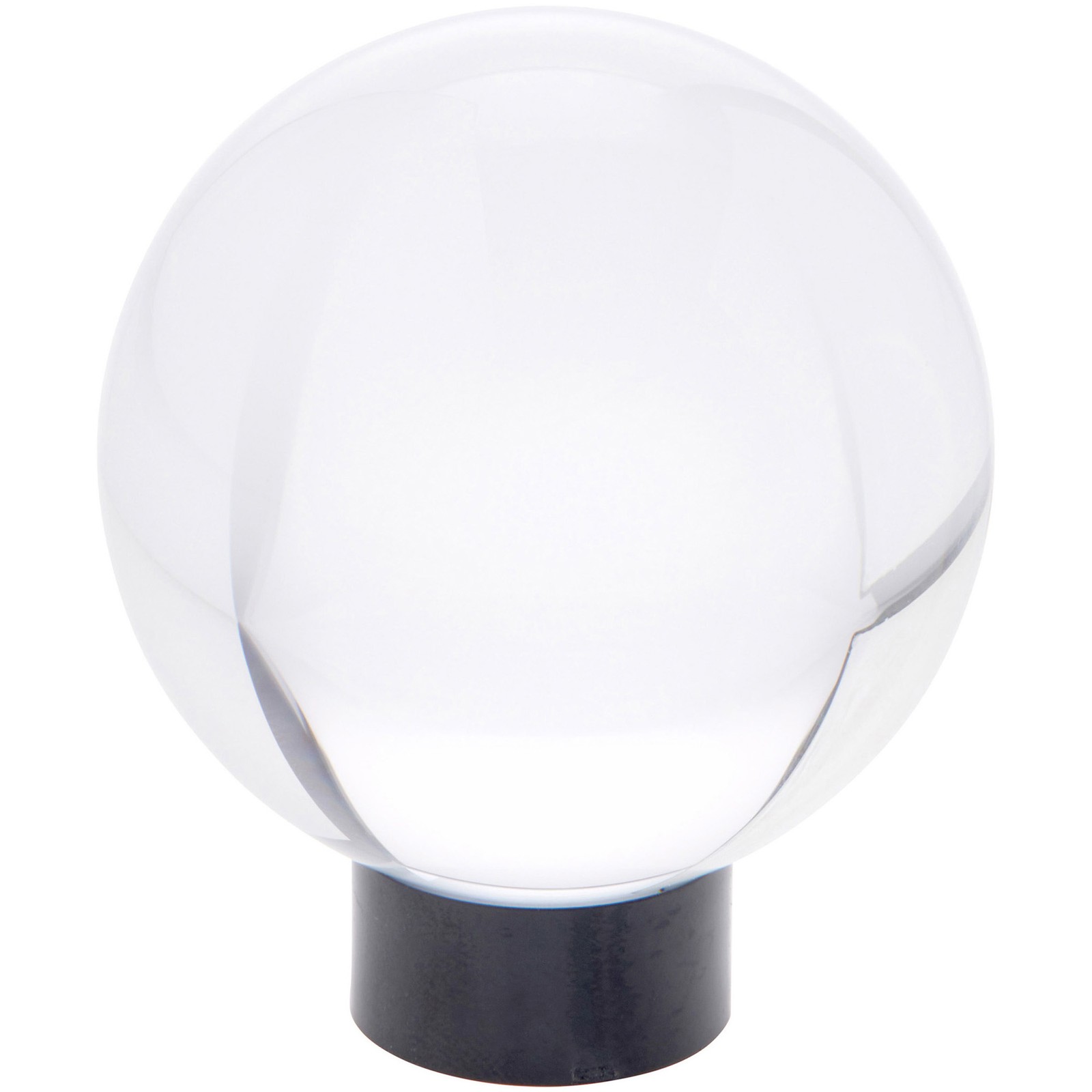 Plymor Black Acrylic Sphere Display Holder Stand, 0.5" H x 1" W
