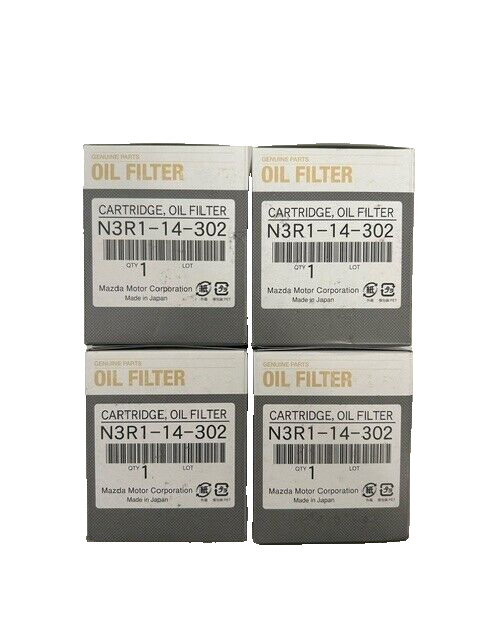 4 Pack Genuine OEM Mazda Tokyo Engine Oil Filter N3R1-14-302 Roki
