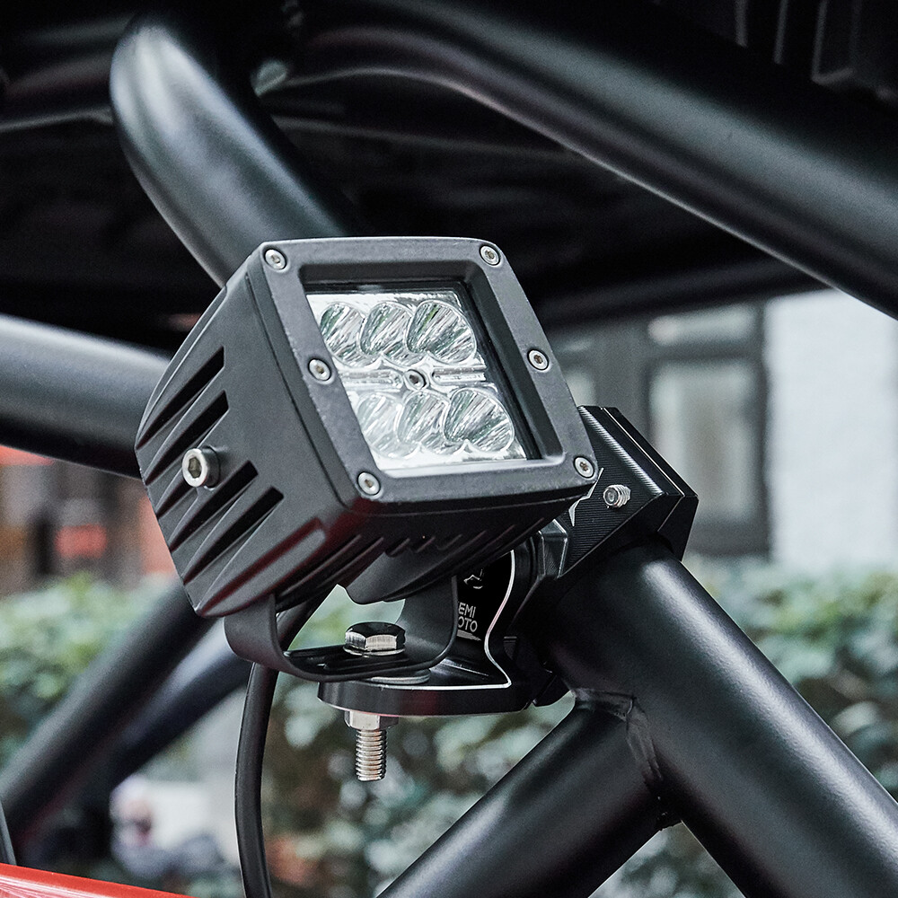 1.75"-2" Adjustable Whip Lights Flag Mount Bracket for Polaris RZR Honda ATV UTV