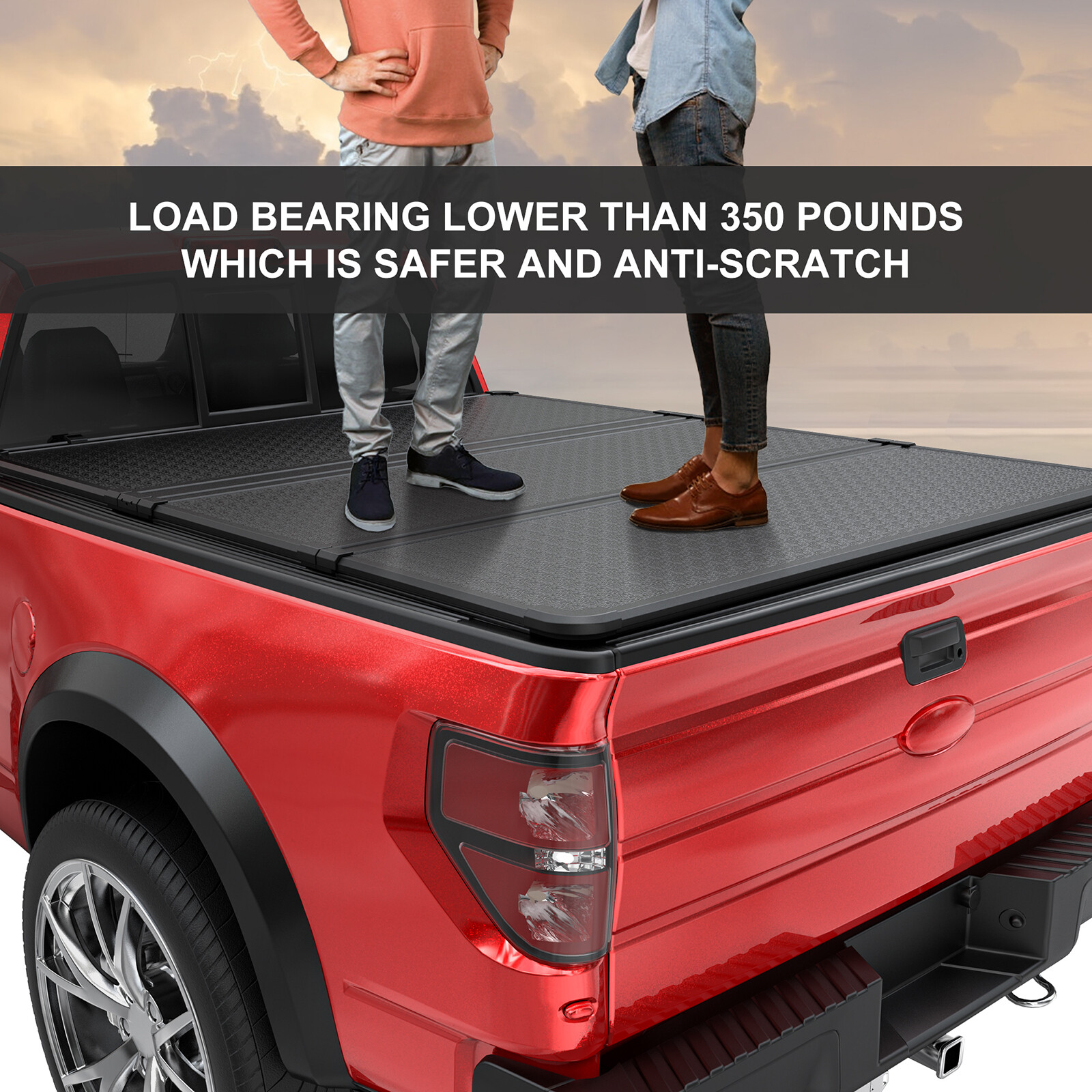 5.5FT Hard Solid Truck Bed Tonneau Cover For 2014-2024 Toyota Tundra 3-Fold