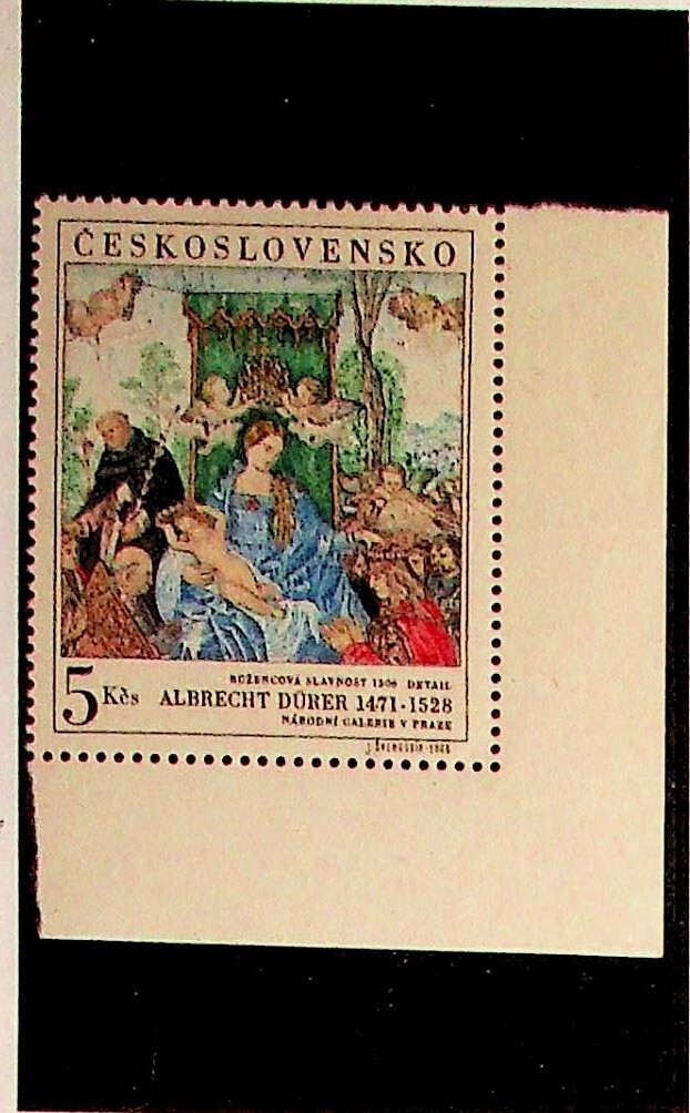 CZECHOSLOVAKIA Sc 1555 NH ISSUE OF 1968 - ART