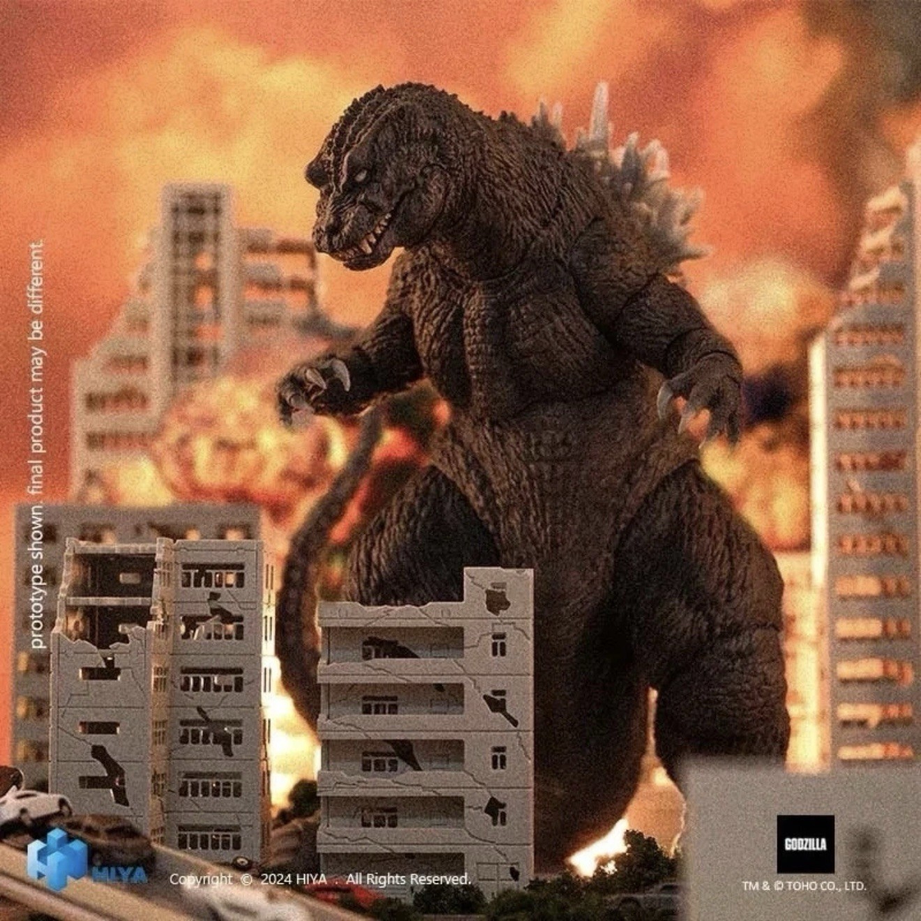 HIYA EXQUISITE BASIC GIANT MONSTERS ALL-OUT ATTACK GODZILLA (2001) ACTION FIGURE
