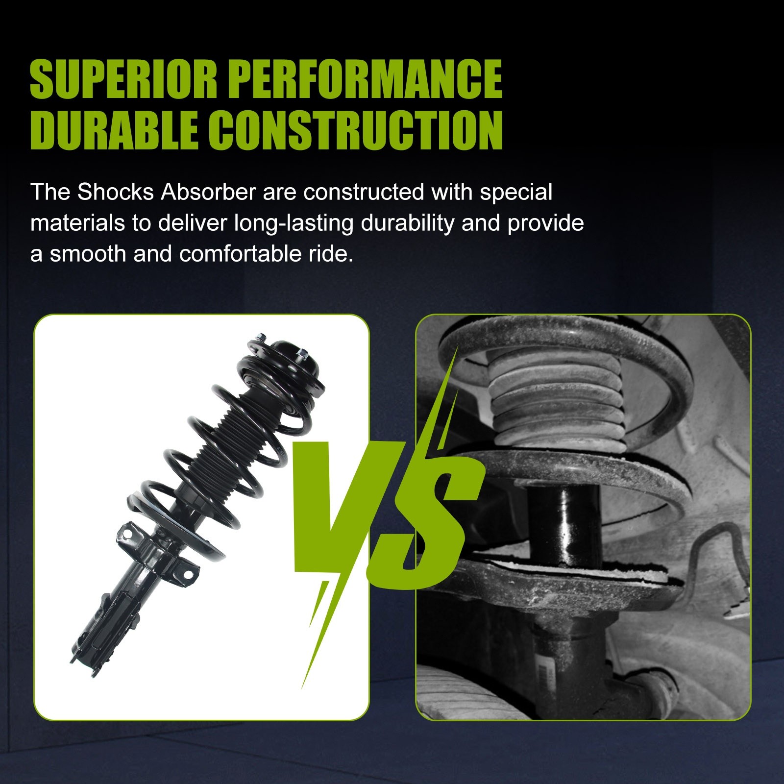 2PCS Front Shocks Struts w/Coil Spring Assembly For Chevy Cobalt HHR Pontiac G5