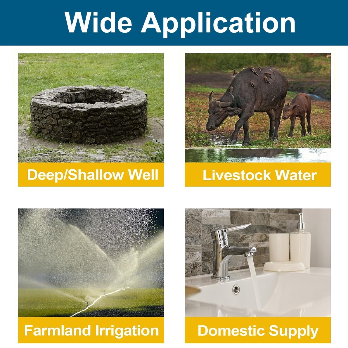 4" 600W Solar Pump Submersible Pump Bore Deep Well Pump+MPPT Controller DC 48V