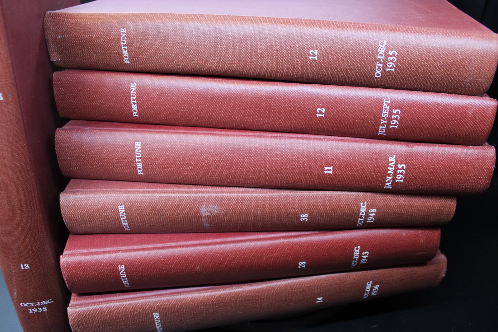 FORTUNE Magazine Hardcover Bound Magazine Volumes – 1934-1985 Library Volumes