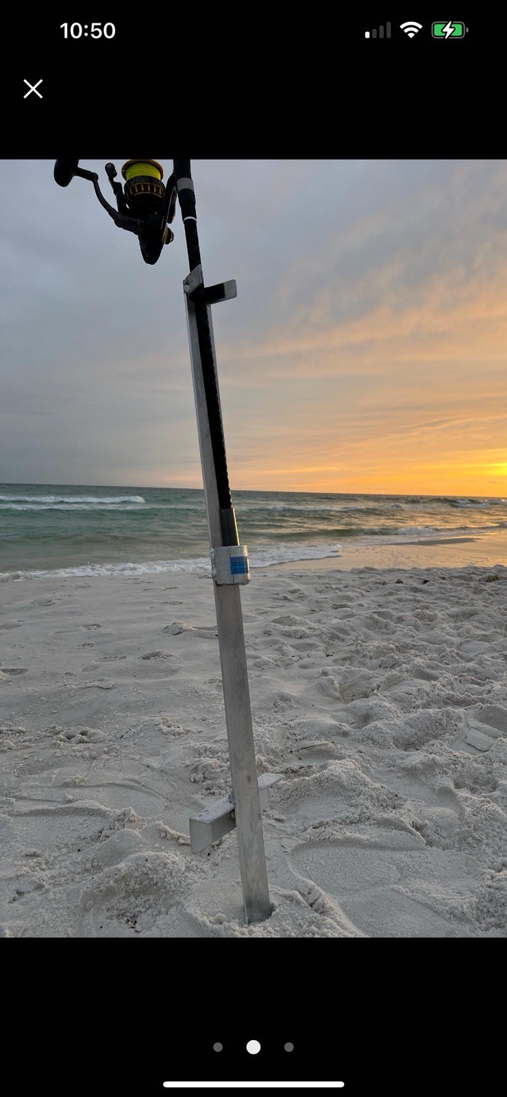 fishing rod Holder For Surf Beach / Sand Spike
