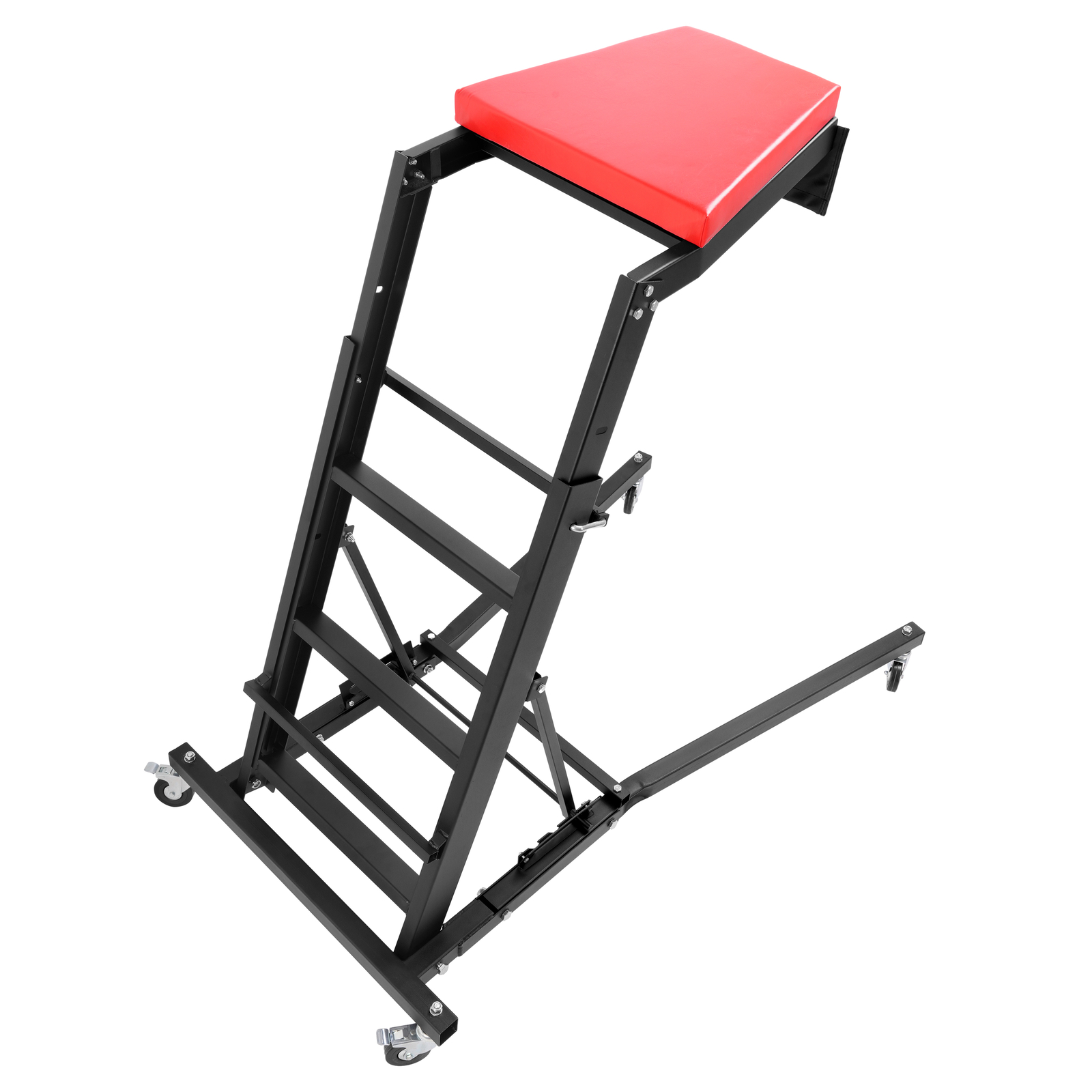 Foldable Automotive Topside Creeper Adjustable Height Movable Ladder 400Lbs