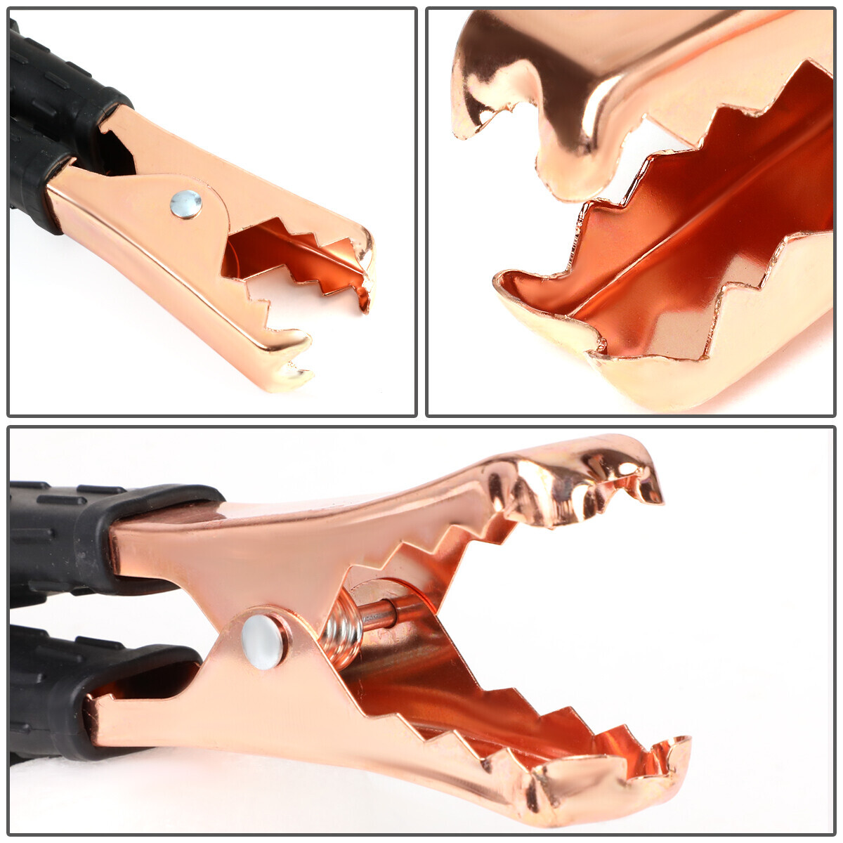 HEAVY DUTY 8 GAUGE 12 FT BATTERY BOOSTER CABLE EMERGENCY POWER JUMPER 250 AMP