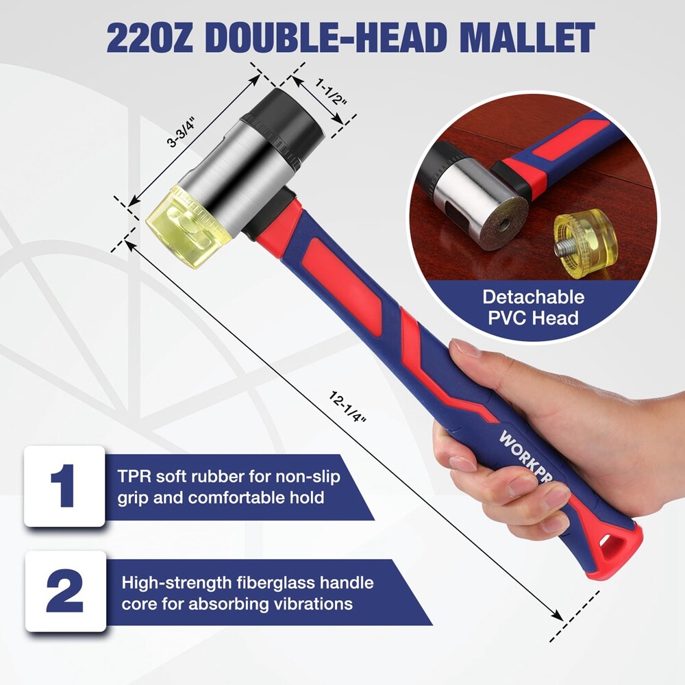 WORKPRO 13" Flooring Cutter/Laminate Flooring Installation Tools Knee Pad Spacer