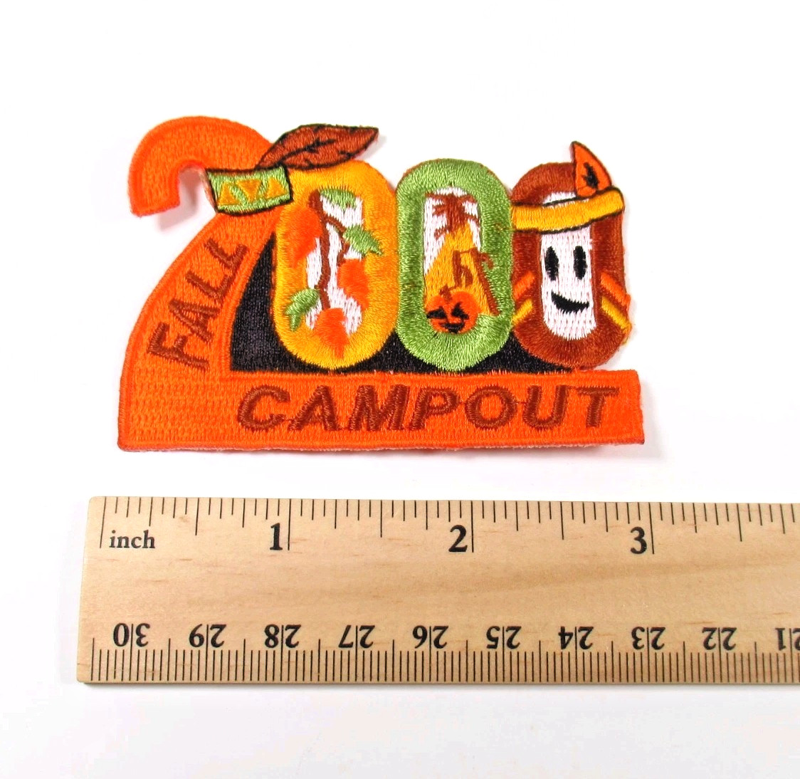 YMCA Indian Guides Fall Campout 2000 Patch Vintage Embroidered Sew On