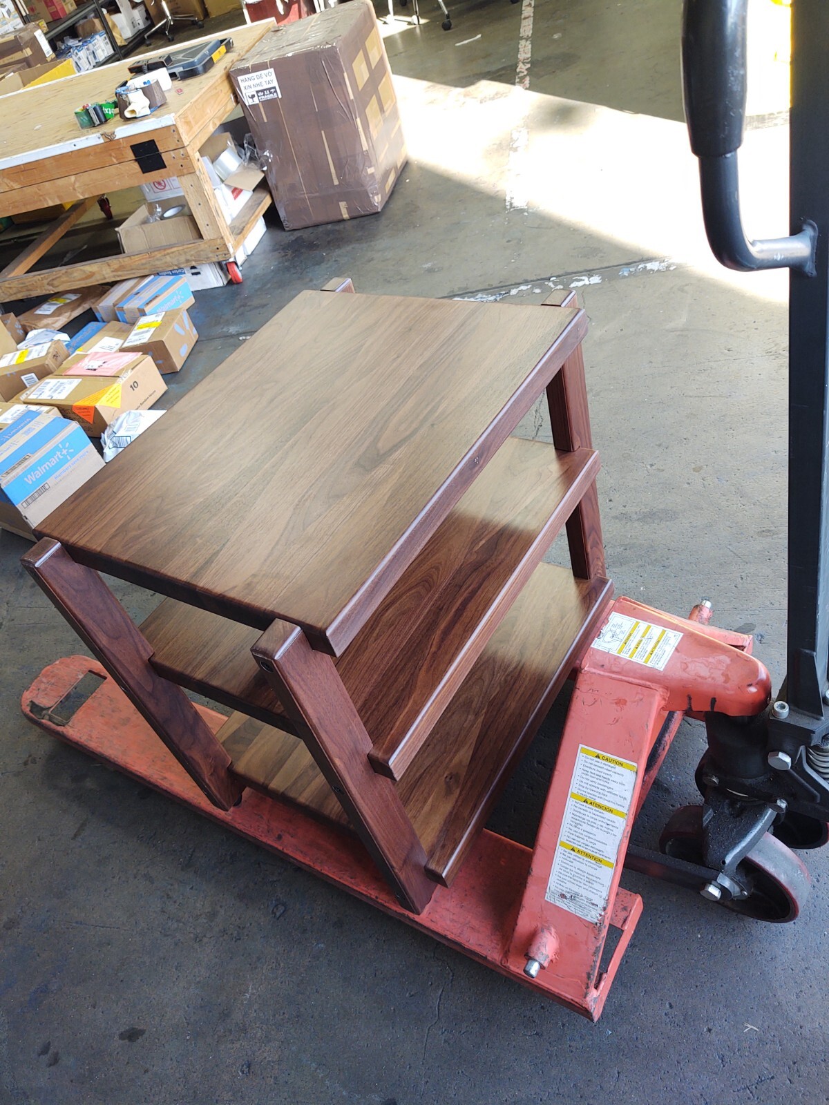 Jazz Brothers- Walnut Wood Audio Rack