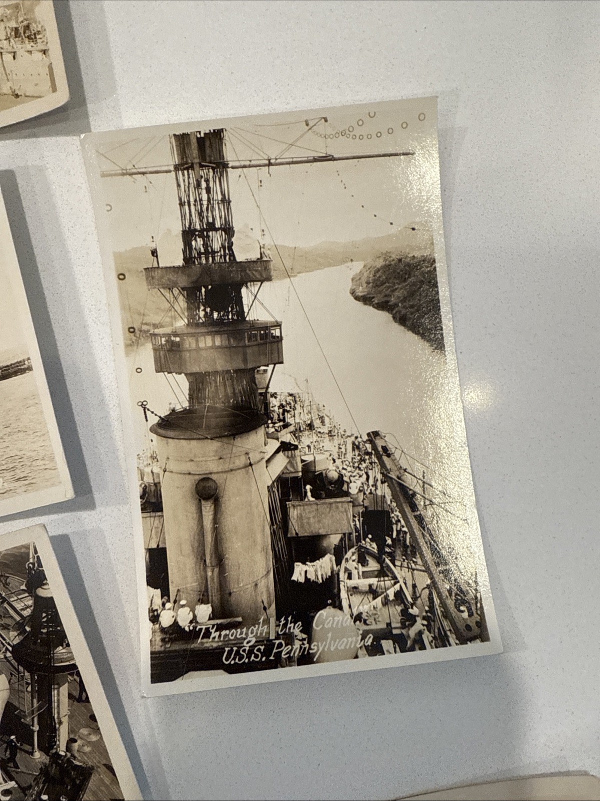 Huge WWI uss pennsylvania rppc Photo Lot, Navy Ships Military