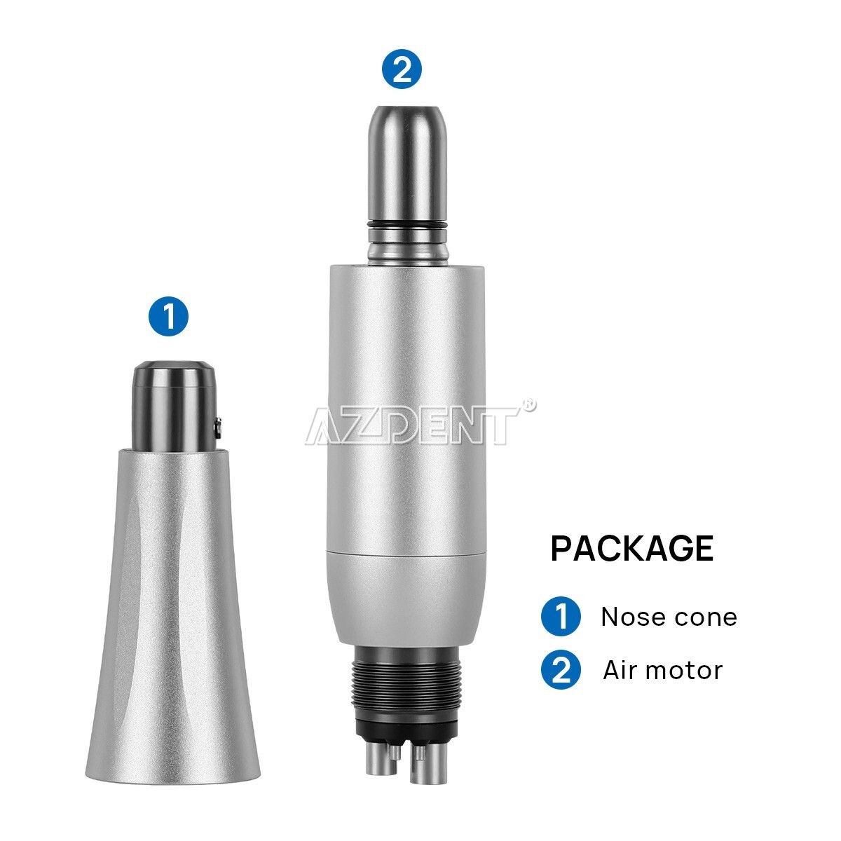 Premium Plus Dental Hygiene Prophy Handpiece Air Motor 4 Holes & 4:1 Nose Cone