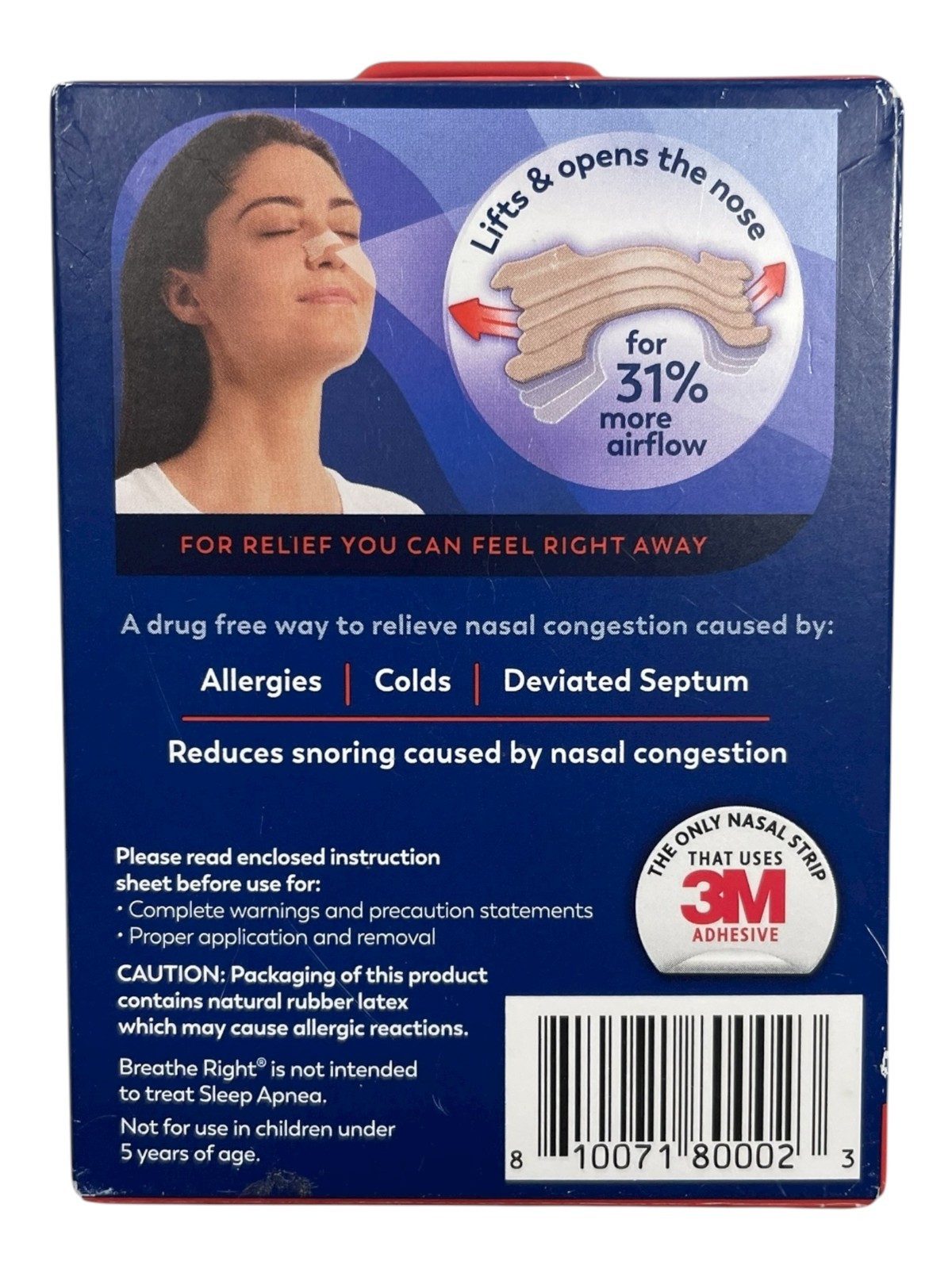 Breathe Right Nasal Strips - Tan - 2 PACK - 26 strips in each - Exp 09/28