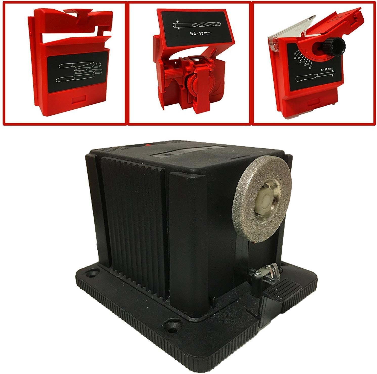 Universal Sharpening Station, Multifunctional Sharpener for Drill Knife Chisel