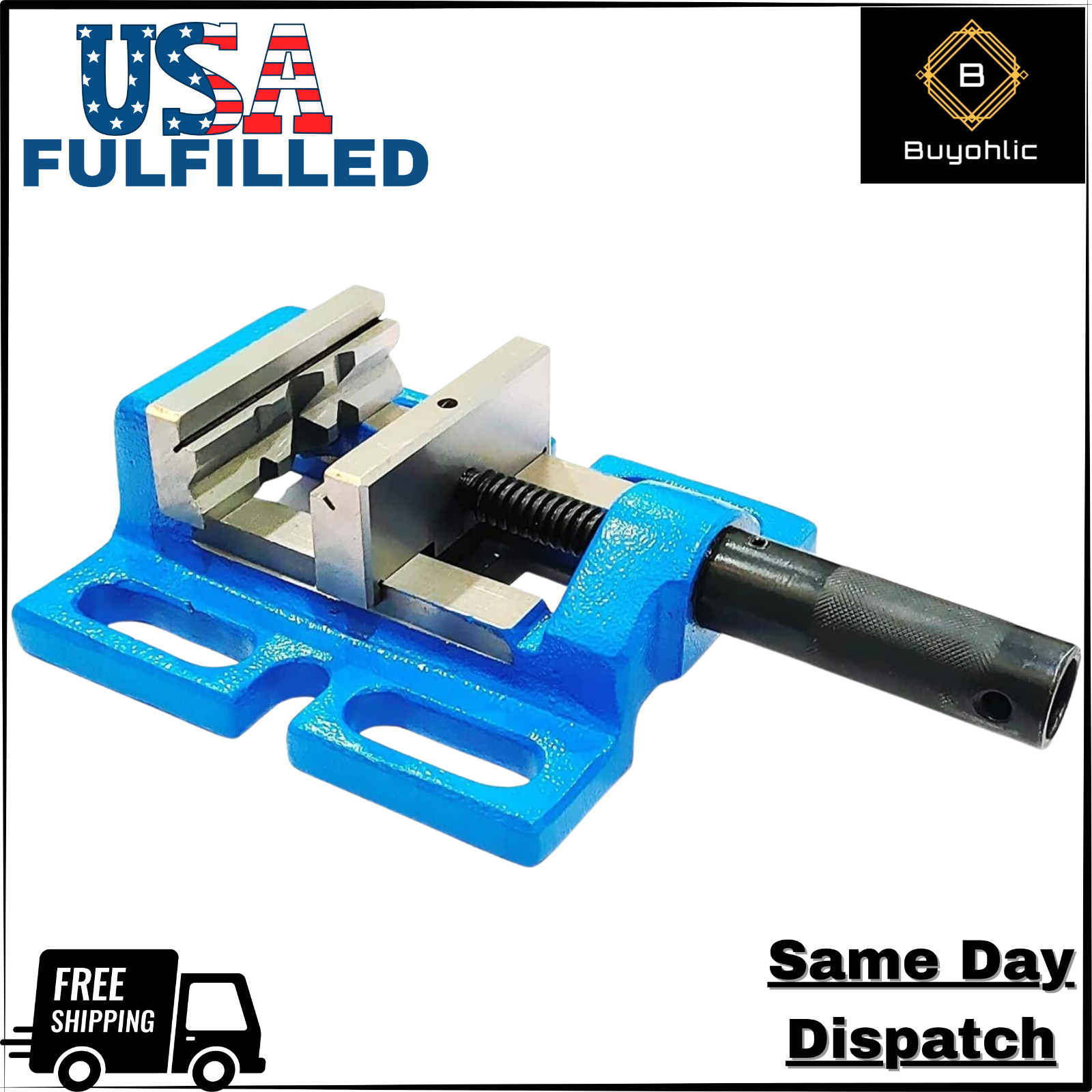 Unigrip drill press vice vise | High accuracy | Hi-grade cast Iron-USA STOCK