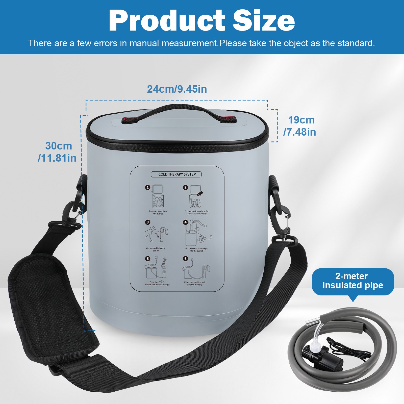 Portable Ice Therapy Machine Programmable for Post-surgery Recovery Pain Relief