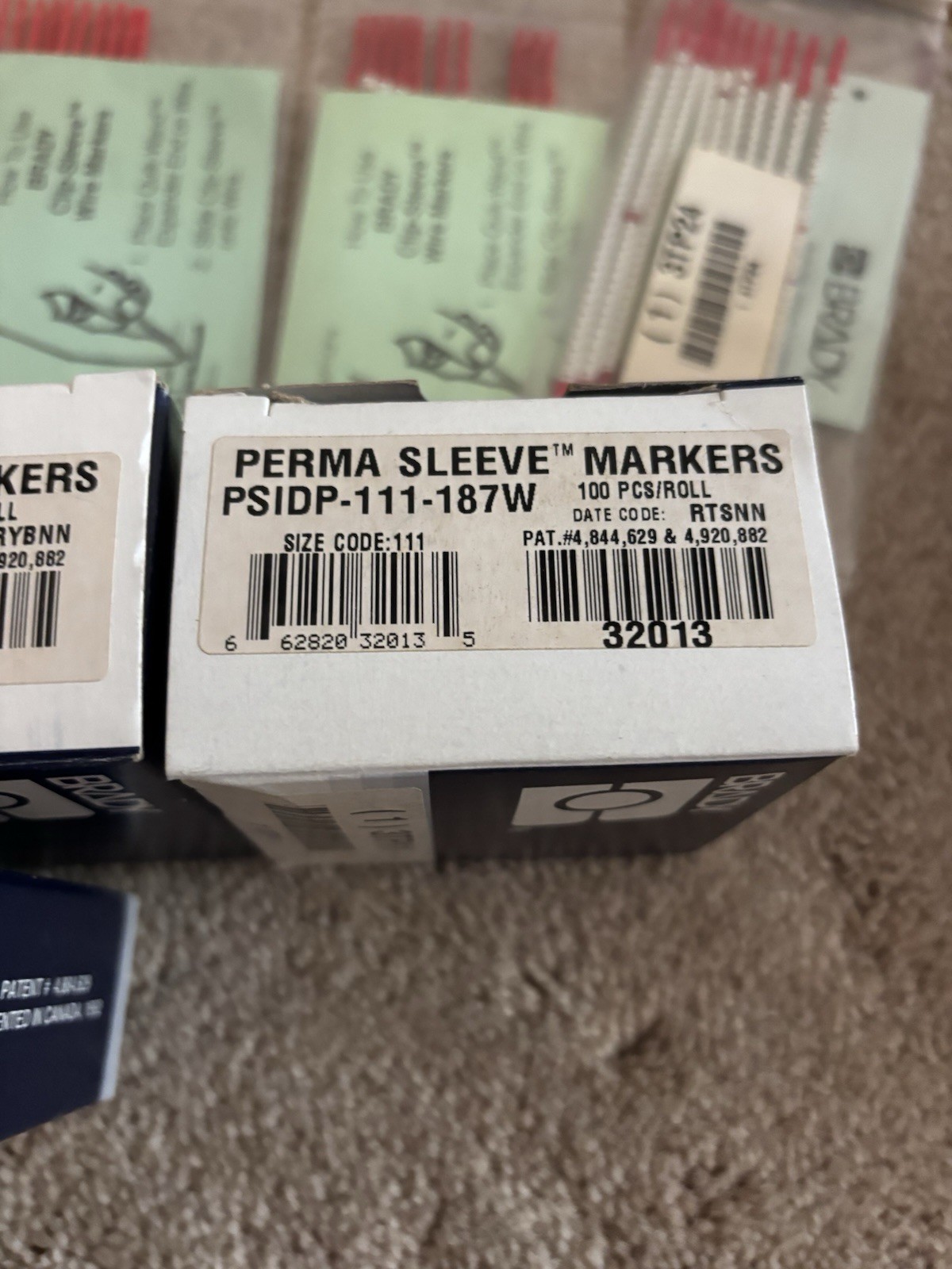 LOT OF BRADY WIRE MARKERS CLIP-SLEEVES, LABELS AND MORE BIG LOT--NEW