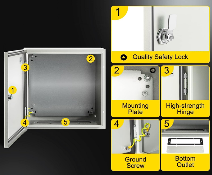 NEW Weatherproof / Outdoor Aeration Pond Pump Cabinet Enclosure 16"x16"x8"