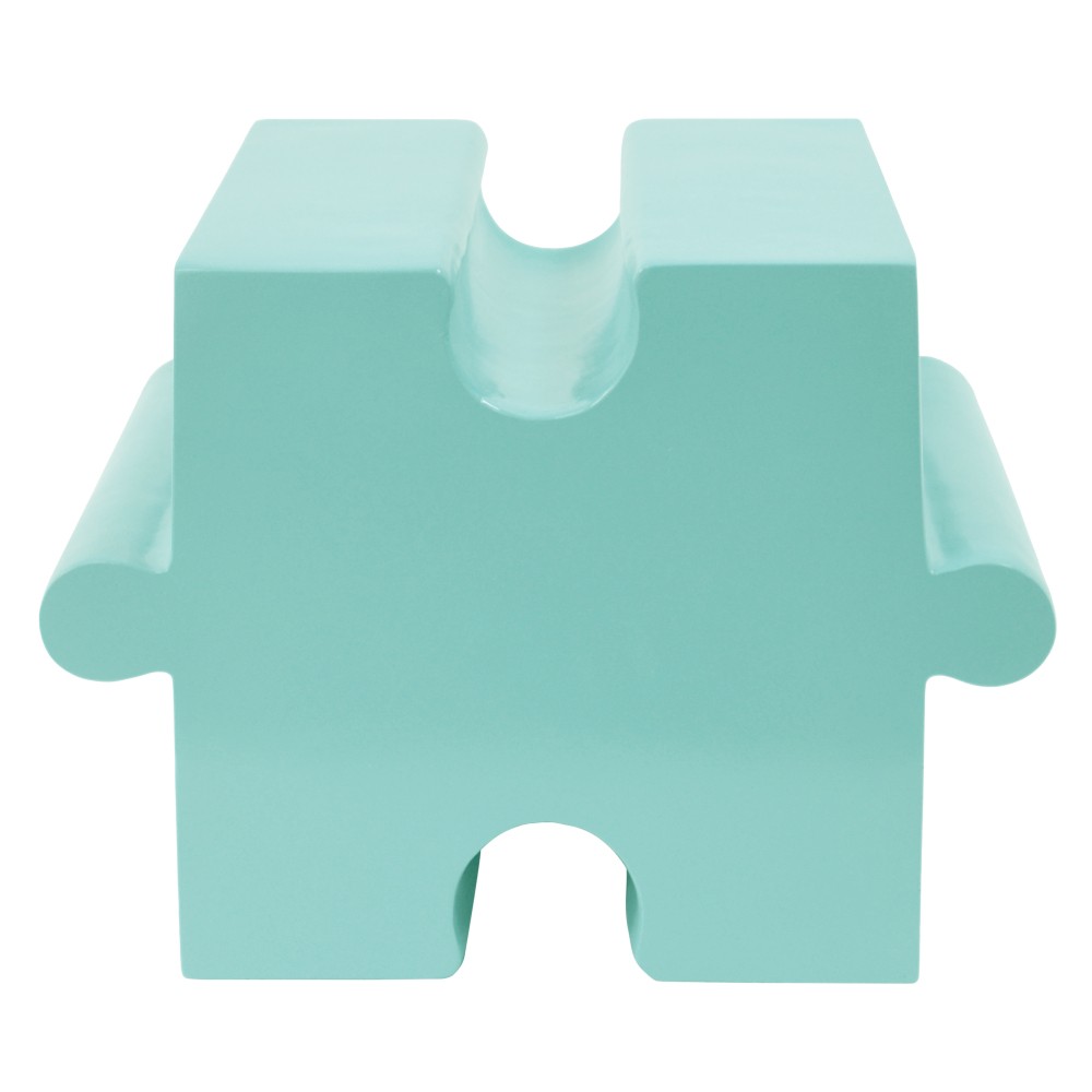 Modular Puzzle Side Table - Light Green, Indoor & Outdoor, Reconfigurable