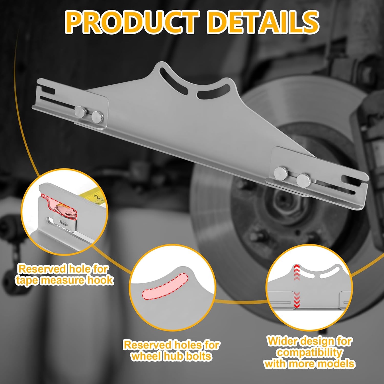 2PCS Toe Alignment Tool Toe Plates Wheel Alignment Tool with 2 Tape Measures NEW