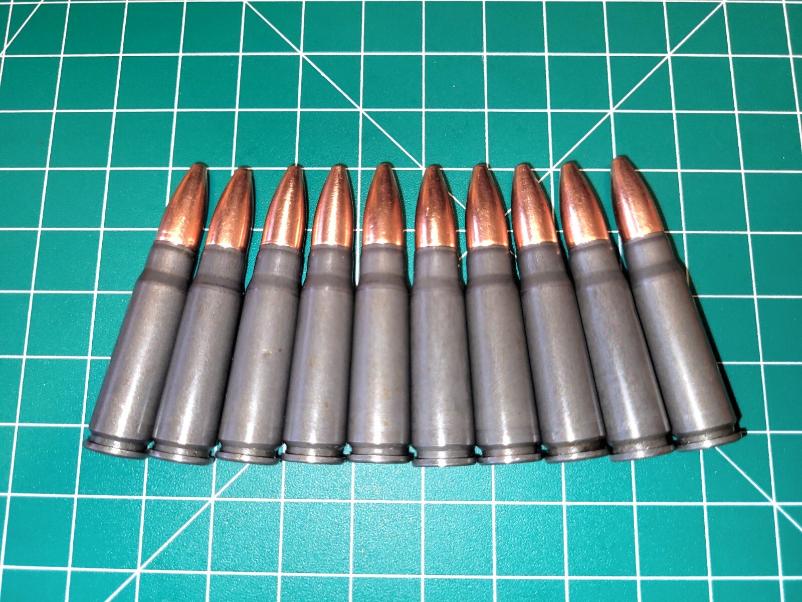 7.62x39 Snap Caps Training Aids On SKS Stripper Clip 10 Pack Steel Case