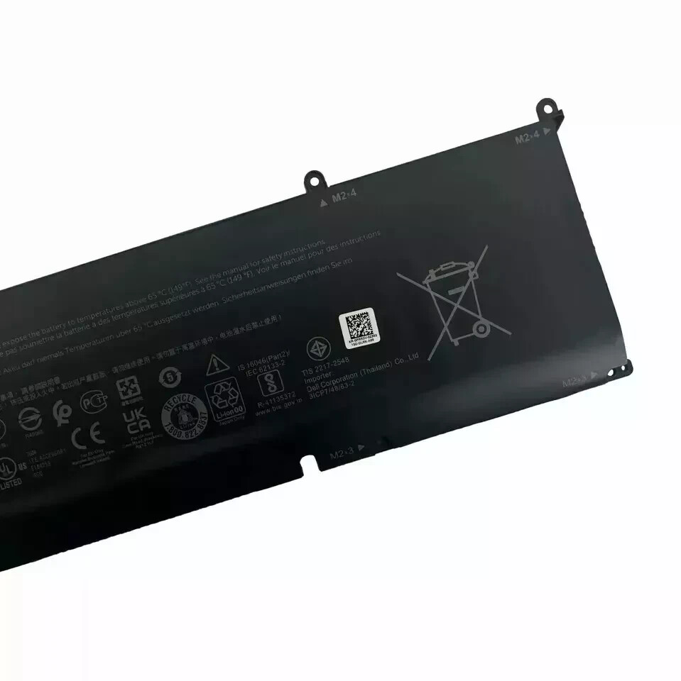 86WH Genuine 69KF2 70N2F Battery For Dell Inspiron 16 Plus 7610 XPS 15 9500 NEW